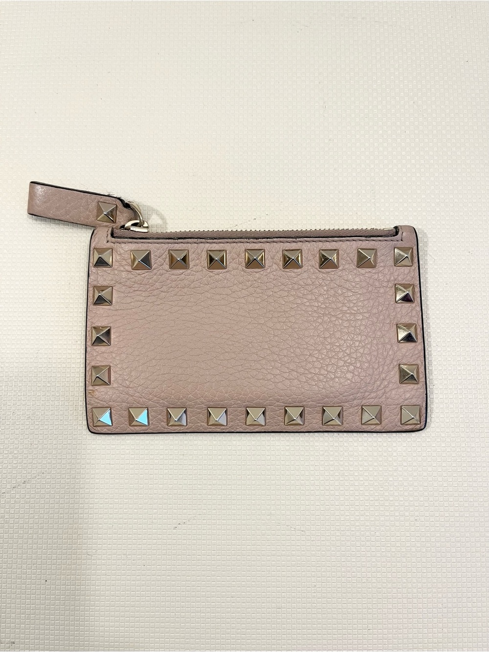 Valentino Garavani Rockstud Zip Card Holder